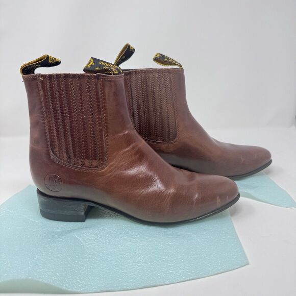 Diego’s Botines Bissett Brown Leather Boots Size MX 25, US Women 8, US Men 7-7.5 - Picture 3 of 11
